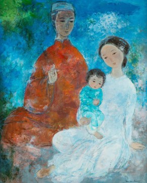 family portrait in a landscape Painting - VCD The Family 2 Asian